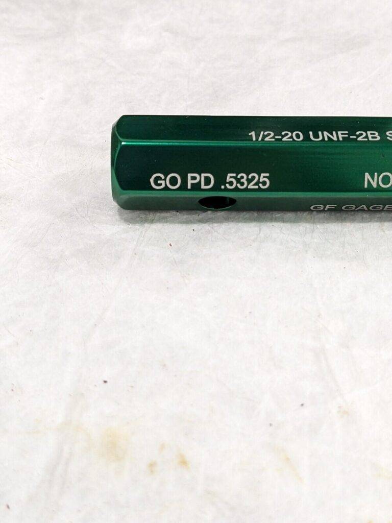 GF GAGE Plug Thread Insert 1/2-20 Thread, Steel, (STI) Class 2B NoGo H0500202BS