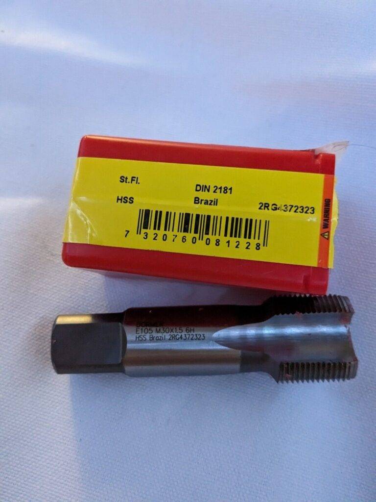 DORMER Straight Flute Tap: M30x1.50 Metric Fine, 4 Fl 5974946