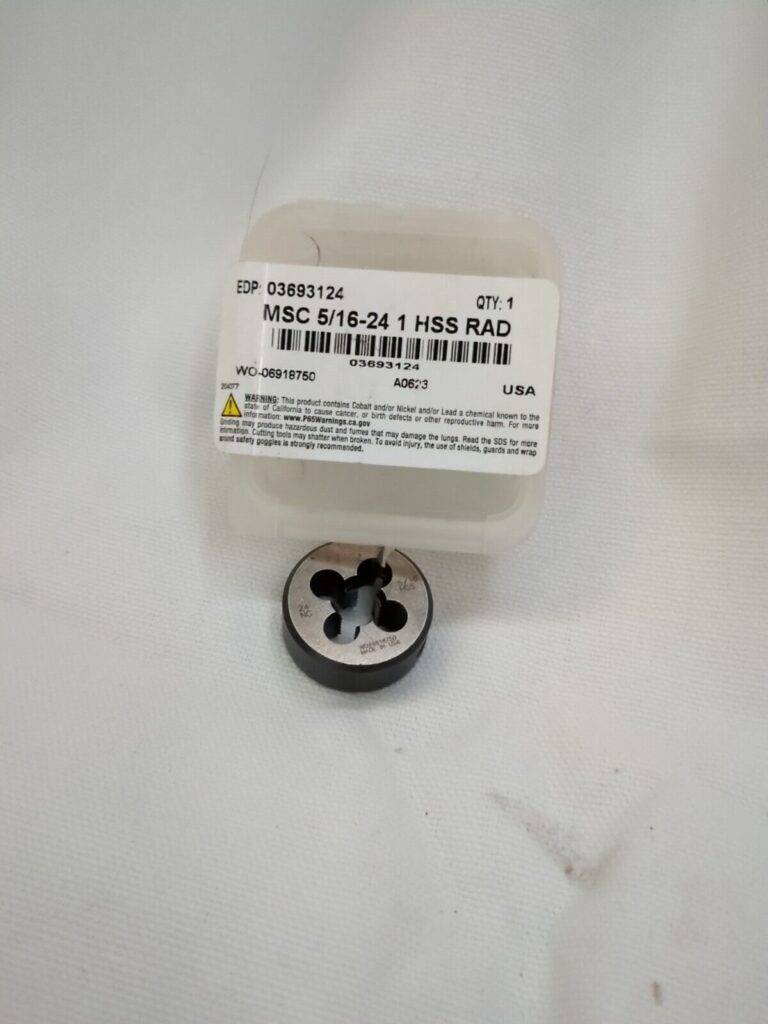Round Die: 5/16-24, 1" OD, High Speed Steel 03693124