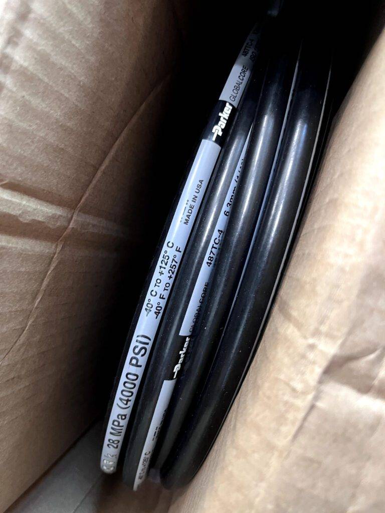 PARKER 1/4" ID x 0.52" OD, 4,000 Working psi Hydraulic Hose 487TC-4-BX