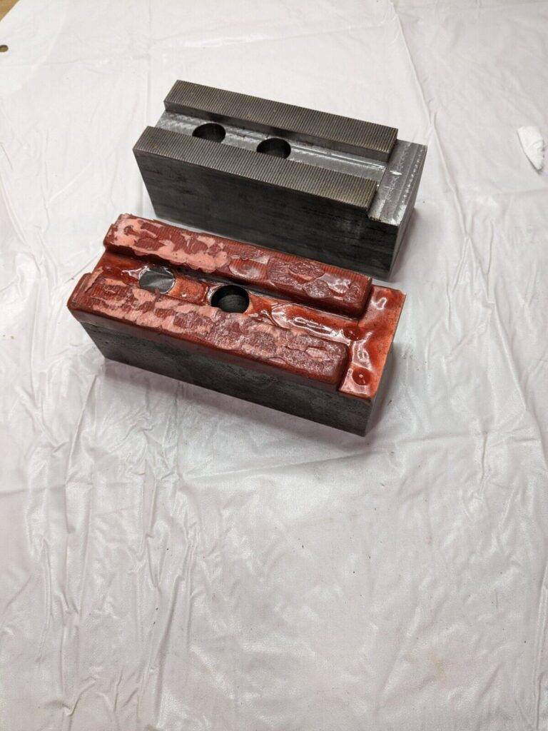 H&R Soft Lathe Chuck Jaw: Serrated 2-1/2″ OAW, 6-1/2″ OAL Qty 2 HR-155-2.5