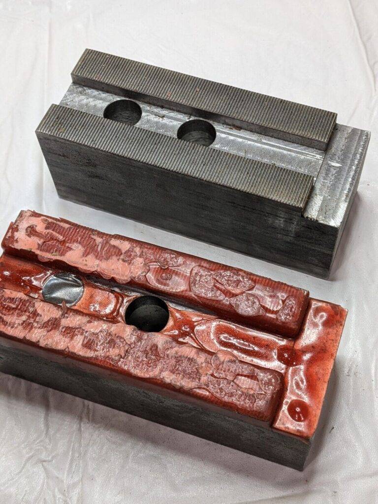 H&R Soft Lathe Chuck Jaw: Serrated 2-1/2″ OAW, 6-1/2″ OAL Qty 2 HR-155-2.5