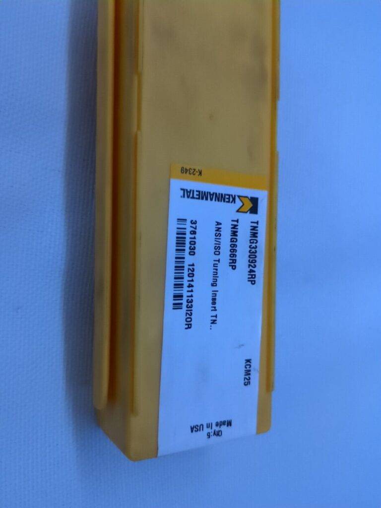 KENNAMETAL Turning Insert: TNMG666RP KCM25, Carbide 5pk 3761030