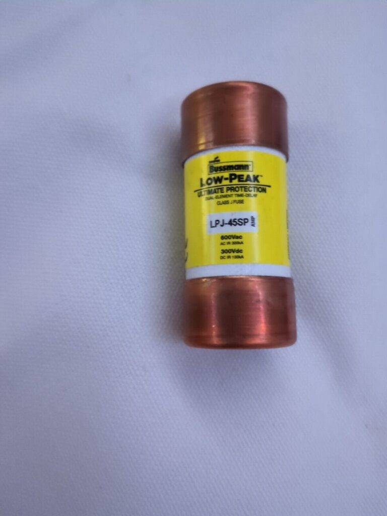 COOPER BUSSMANN Cartridge Time Delay Fuse: J, 45 A, 27 mm Dia LPJ-45SP