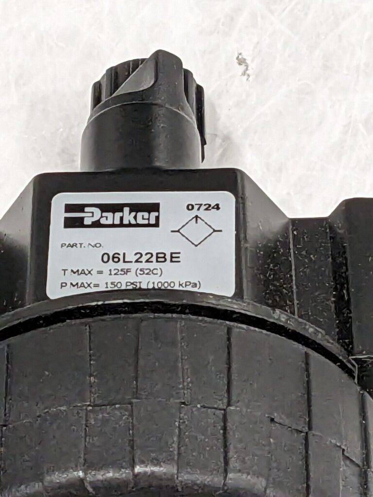 PARKER Intermediate Compressed Air Lubricator: 3/8" Port, NPT Ends 06L22BE