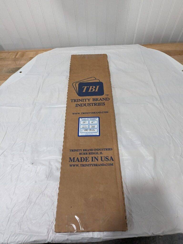 TBI 6" Wide x 25" Long x 0.01" Thick, Spring Steel Sheet Qty 2 M-6BLT25-10