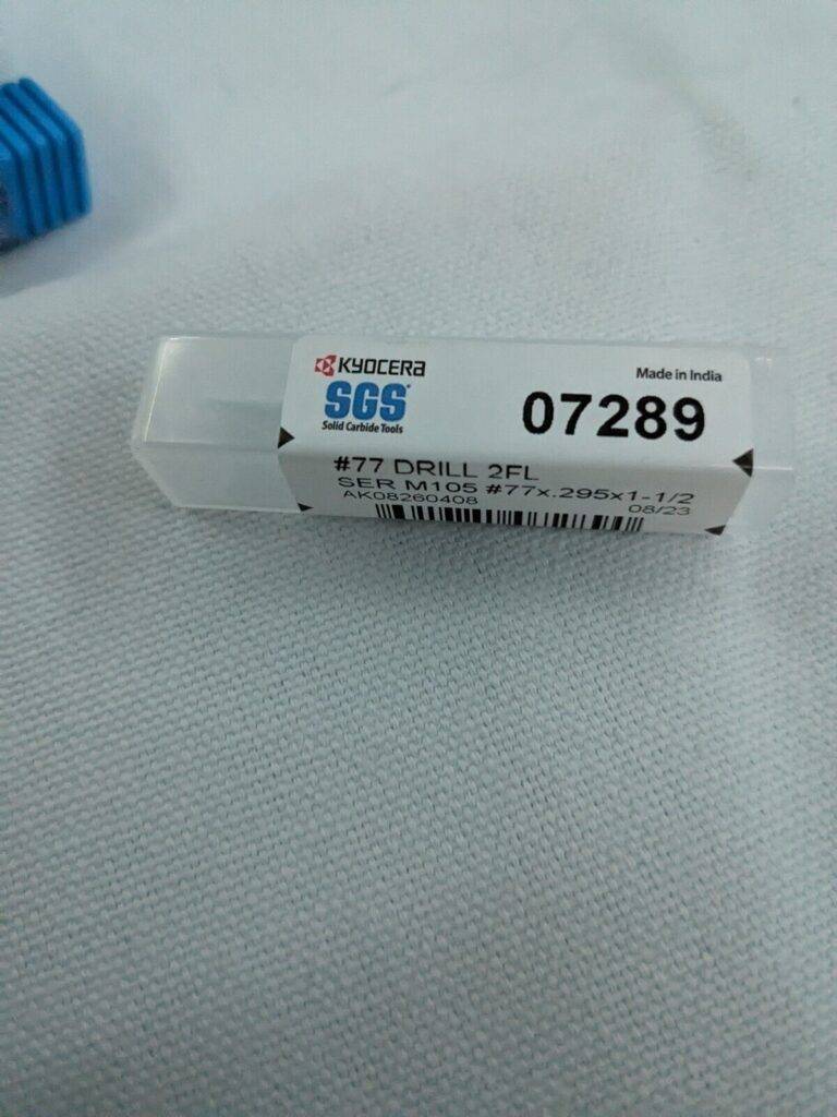 SGS 10ct Circuit Board Drill Bit: #77, 130 ° Point, Solid Carbide 07289