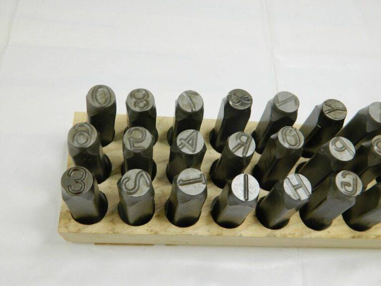 C.H. Hanson 36 Piece 1/2″ Character Steel Stamp Set 20628