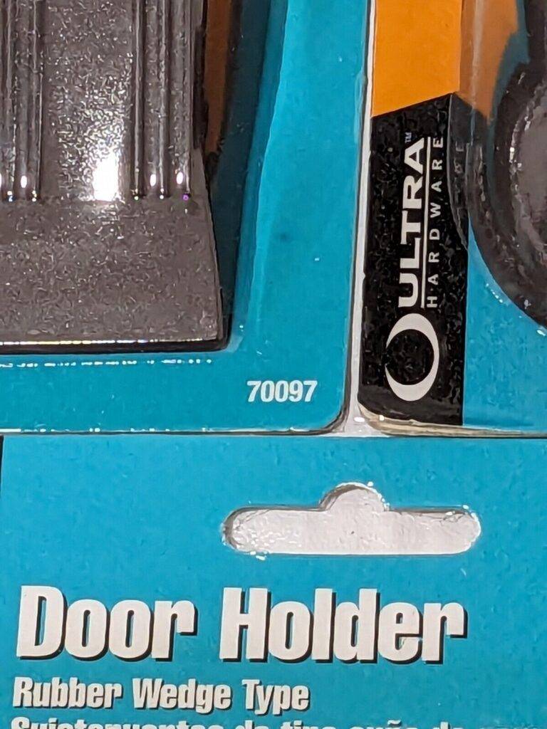 Ultra Hardware Stop Door Rubbr Wedge 5" Qty 5 Packs of 2 ( 10 Total ) 70097