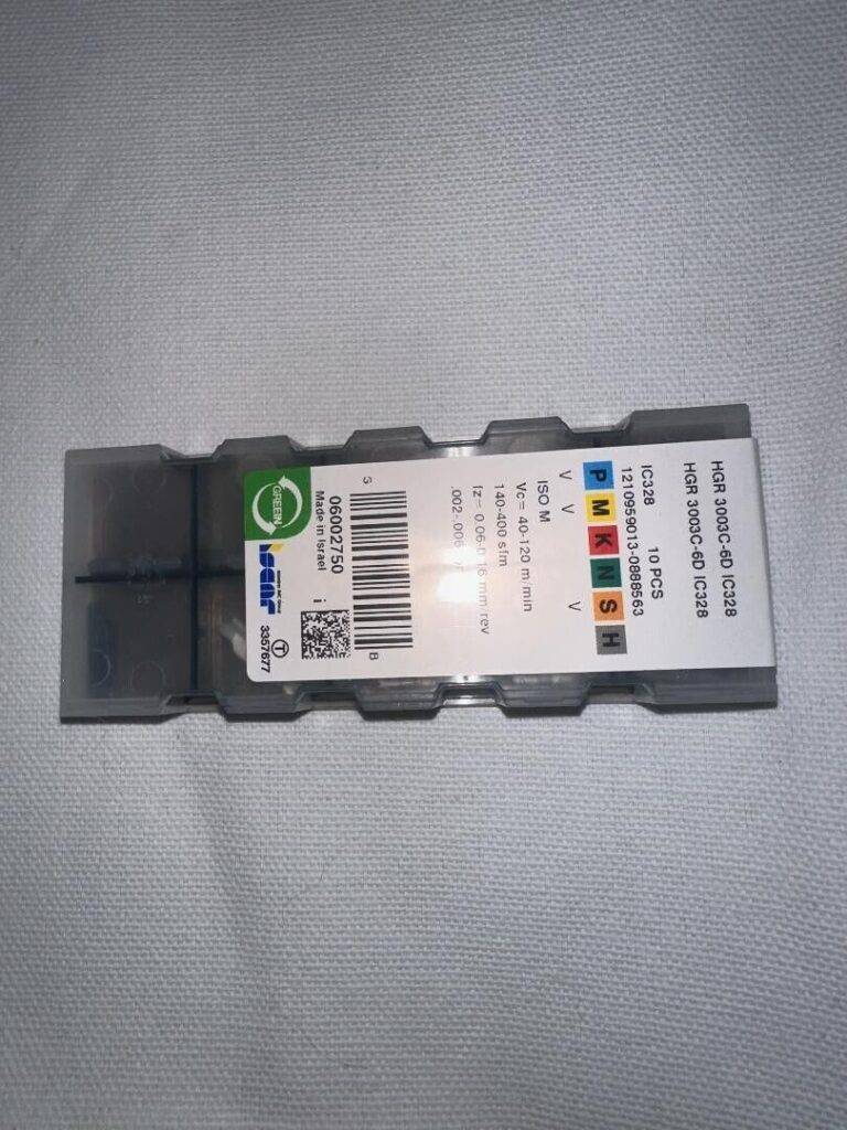 ISCAR Grooving Insert: HGR3003 IC328, Solid Carbide 10pc 6002750