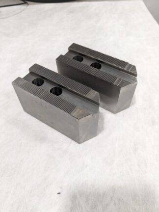 Soft Jaws, Steel Pointed 1.5MM X 60° Serrations, 8" Chuck, Set of 2 KT-8200P