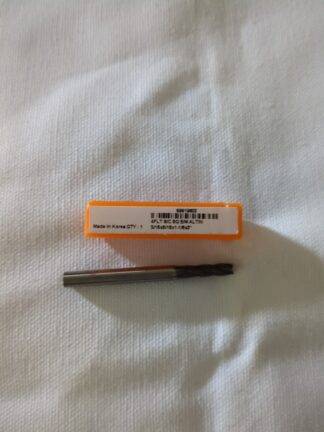 HERTEL Square End Mill: 5/16" Dia, 1-1/8" LOC, 4 Flute, Solid Carbide 750443