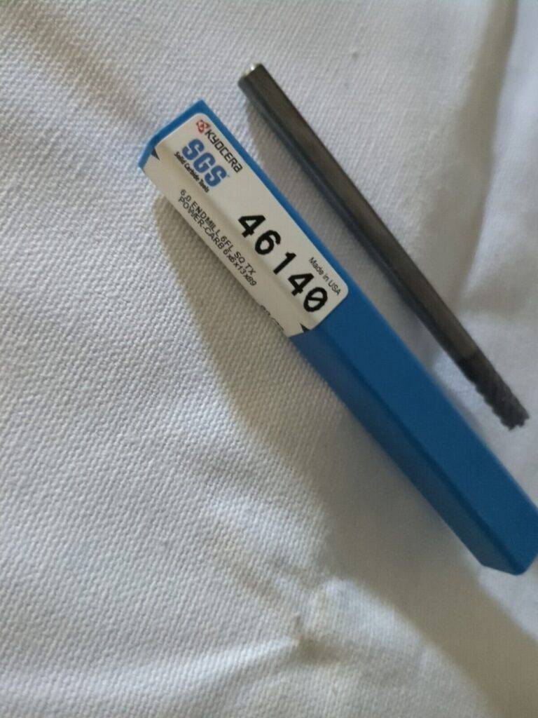 SGS Square End Mill: 6 mm Dia, 13 mm LOC 6fl carbide 46140