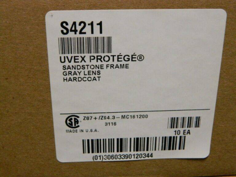 S4211 Uvex Framed Safety Glasses Gray Lenses Scratch Resistant Box of 10