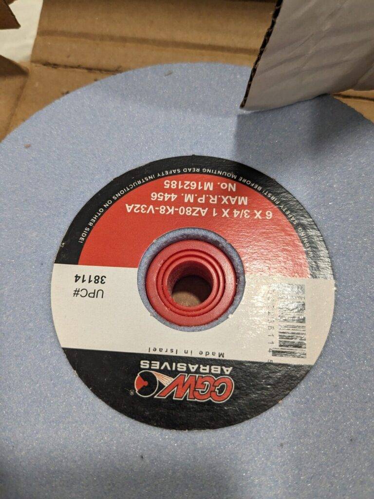 CGW ABRASIVES Bench & Pedestal Grinding Wheel: 6" Dia, 3/4" Thick 38114