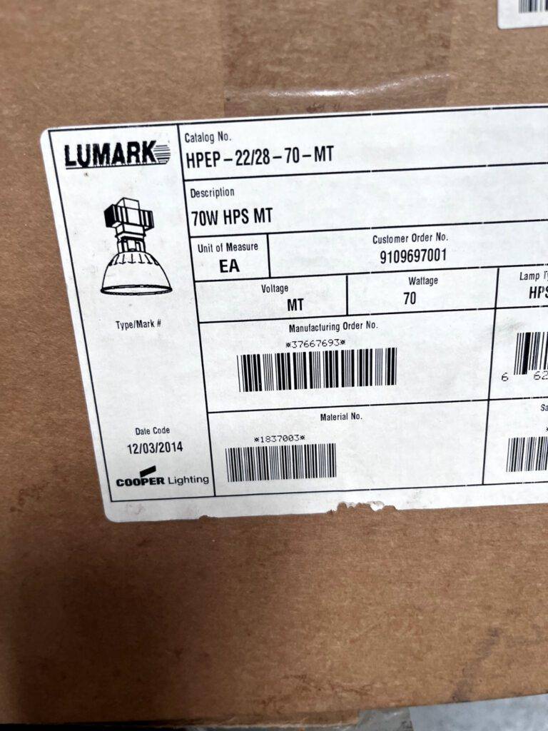 cooper 70 Watt, Low Bay Ballast Housing for High Pressure Sodium Lamp