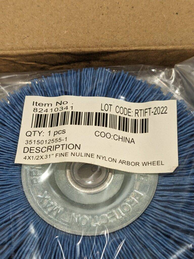 Wheel Brush: 4" Wheel Dia, 1/2" Face Width, Crimped Qty 6 3515012555-1
