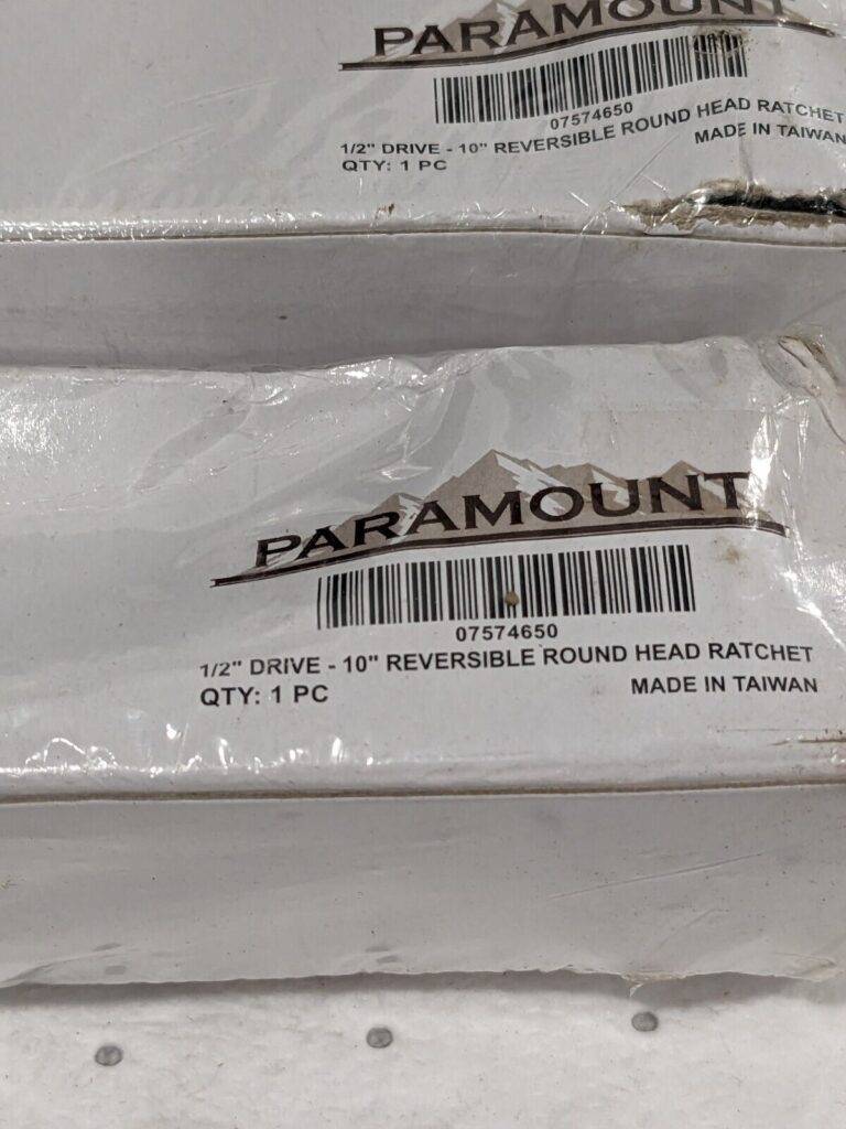 PARAMOUNT Quick-Release Ratchet: 1/2" Drive, Round Head Qty 2 PAR-12RHT-10A