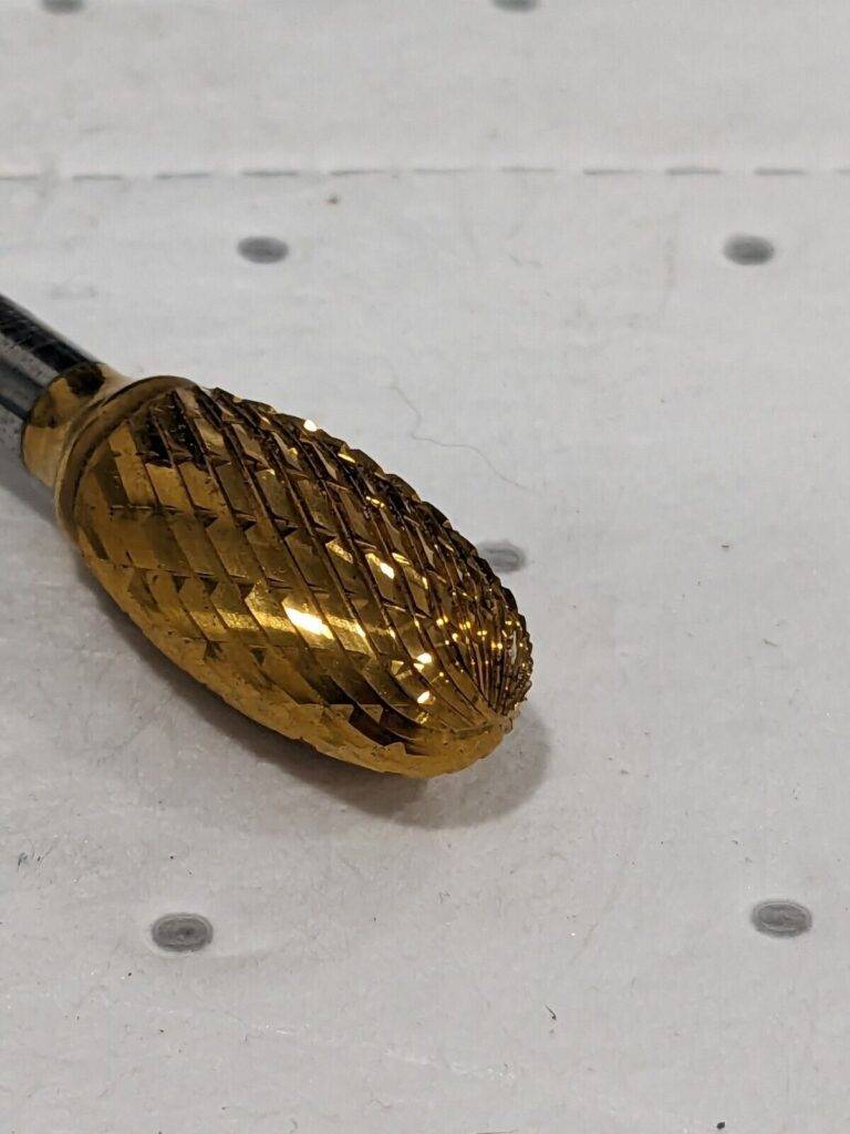 SGS PRO Abrasive Bur: SE-5, 1/2" Cut Dia, Oval, Double Cut 13015