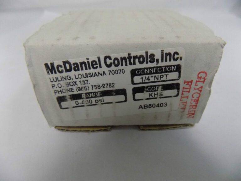McDaniel Controls Inc KHS-GF 64078-6 0" - 400 psi Pressure Gauge Glycerin Filled