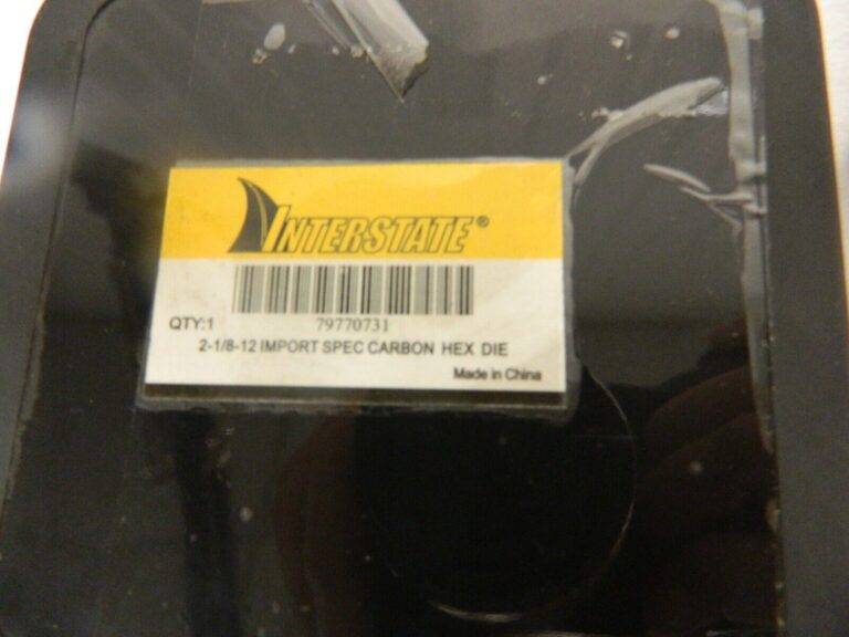 Interstate 2-1/8 - 12 Carbon Steal Hex Rethreading Die 79770731