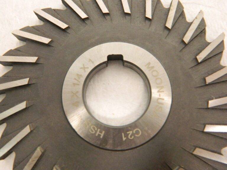 Moon Cutter 4″ Diam x 1/4″ Face Width Straight Tooth Side Milling Cutter SM4250