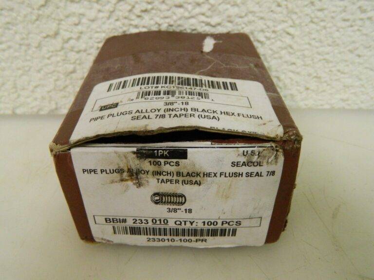 Brighton 100ct Best Alloy Steel Socket Pressure Plug 3/8-18 13/32" OAL 12008