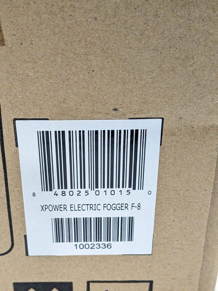 XPOWER Corded Electric ULV Cold Fogger 800ml Capacity 115V 60Hz 3A F-8