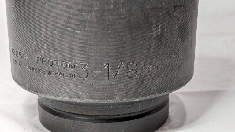 Proto 3-1/8" Impact Socket Hex Drive 6 Point X 5-1/2" OAL J10050L