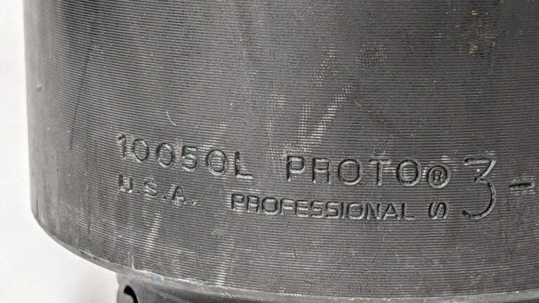 Proto 3-1/8" Impact Socket Hex Drive 6 Point X 5-1/2" OAL J10050L