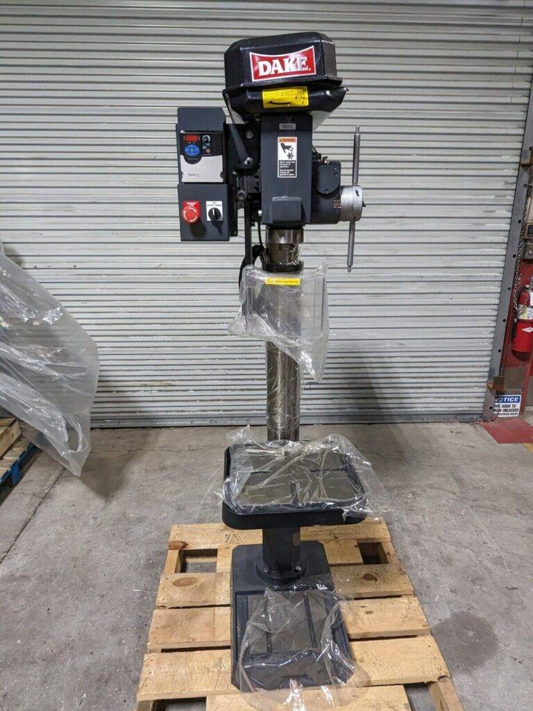 Dake Floor Drill Press 18" Swing 3MT 68 - 1380 RPM 1.5 HP 110v 977701V Damage