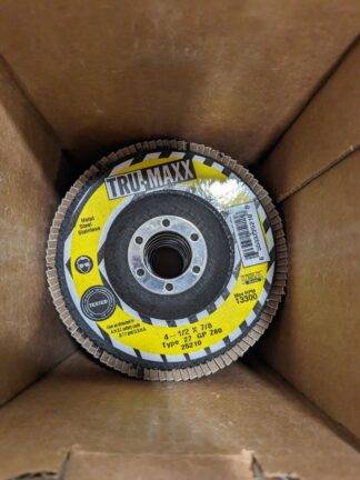 TRU-MAXX Flap Disc: 4-1/2" Dia, 60 Grit, Type 27 Qty 10 66254443396
