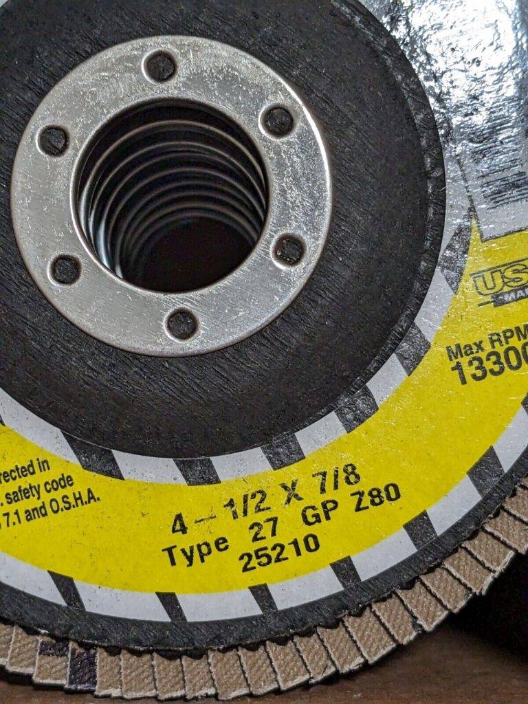 TRU-MAXX Flap Disc: 4-1/2" Dia, 60 Grit, Type 27 Qty 10 66254443396