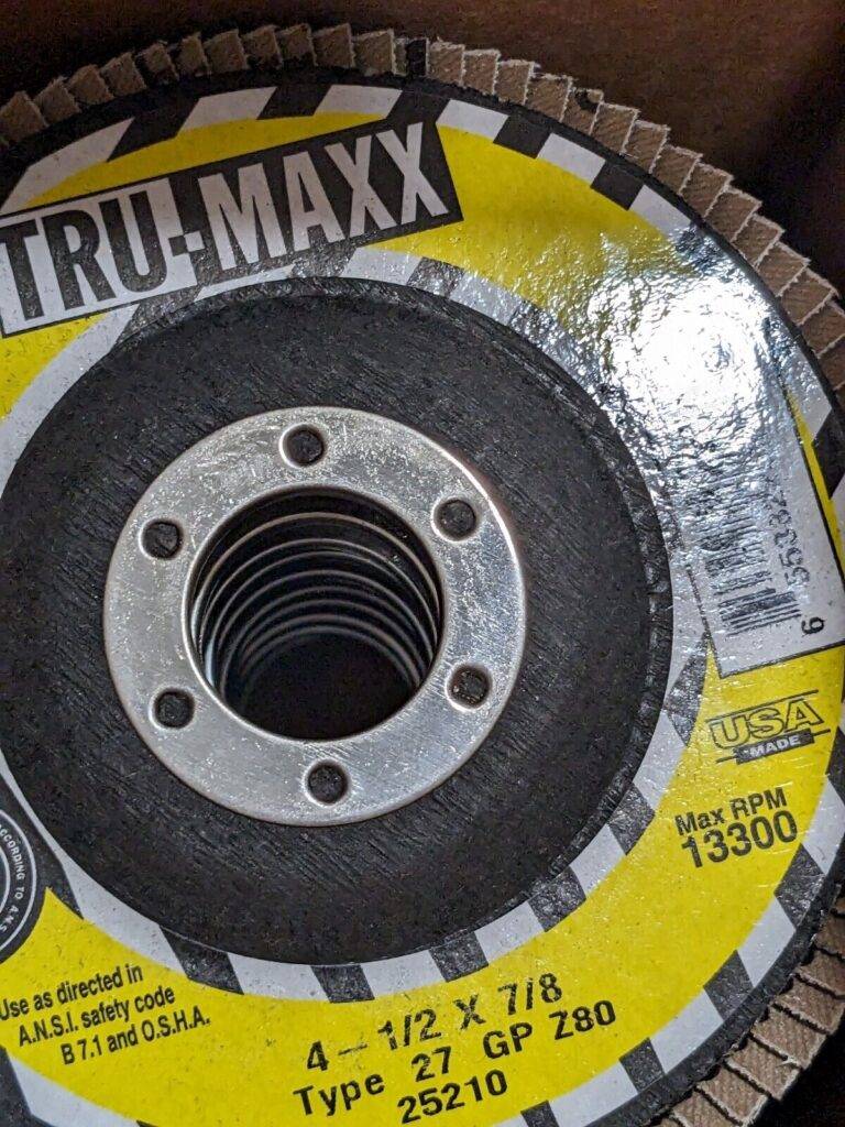TRU-MAXX Flap Disc: 4-1/2" Dia, 60 Grit, Type 27 Qty 10 66254443396