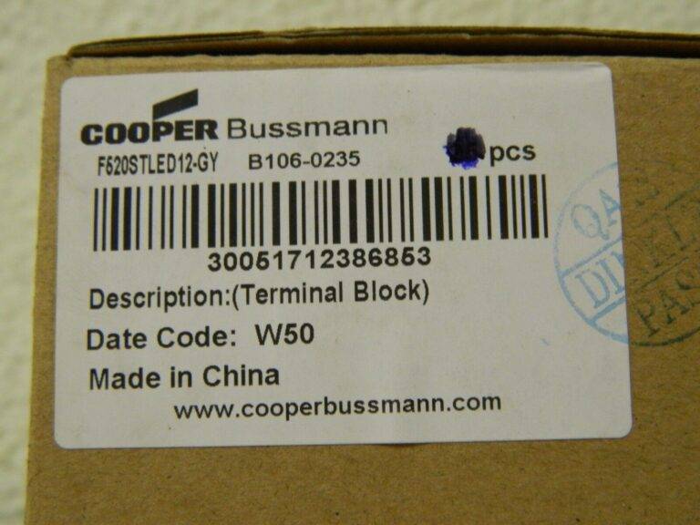 Cooper Bussmann 5 Pack of Terminal Blocks F520STLED12-GY