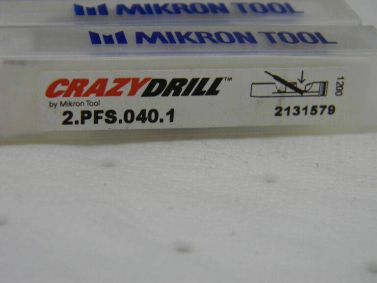 Mikron Crazydrill Carbide Pilot Drill .4X2X3X40MM 1 lot of 6 2.PFS.040.1