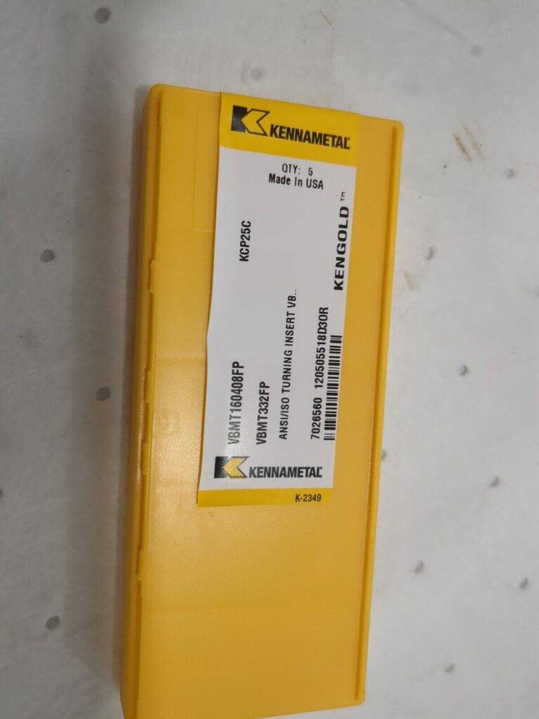 KENNAMETAL Turning Insert 5pk: VBMT332FP KCP25C, Carbide 7026560