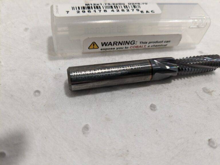 VARGUS Helical Flute Thread Mill: M12x1.75 Solid Carbide 80913