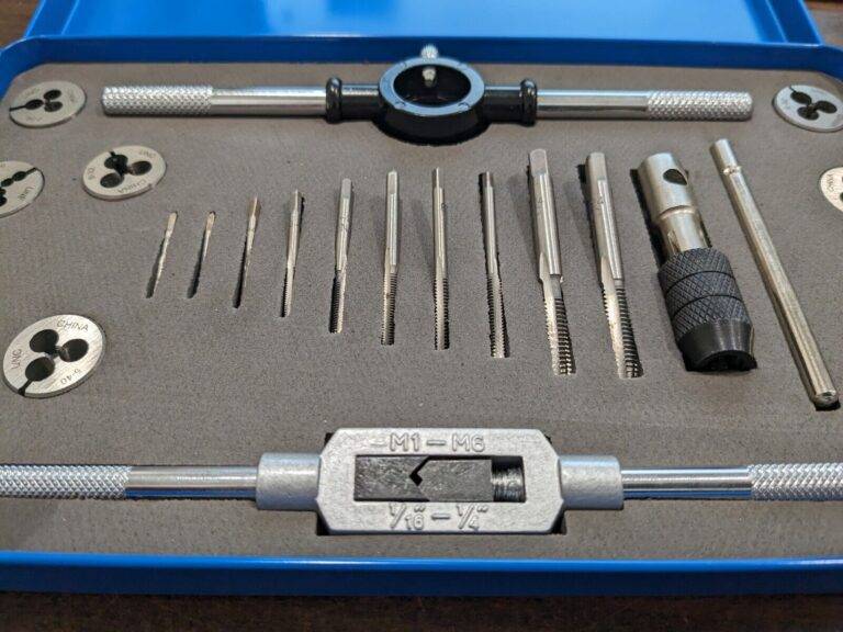 Tap & Die Set 23pc set: #0-80 to #12-24 Taps #0-80 to #12-24 Dies UNC UNEF&UNF