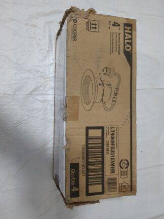 Halo 4pk 4in.CCTLED Dimmable Retrofit TrimRecessed Light lt4069fs351ewhr
