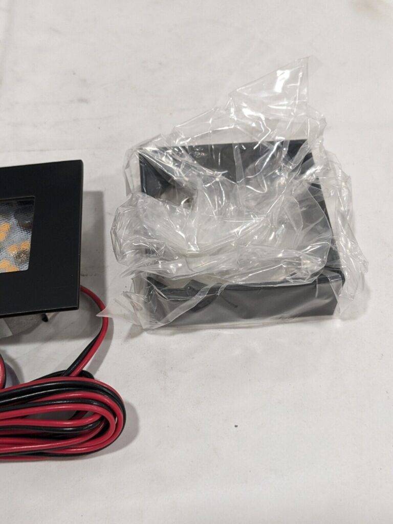 WAC Lighting LED Square Button Light, 2700K Black HR-LED87S-BK