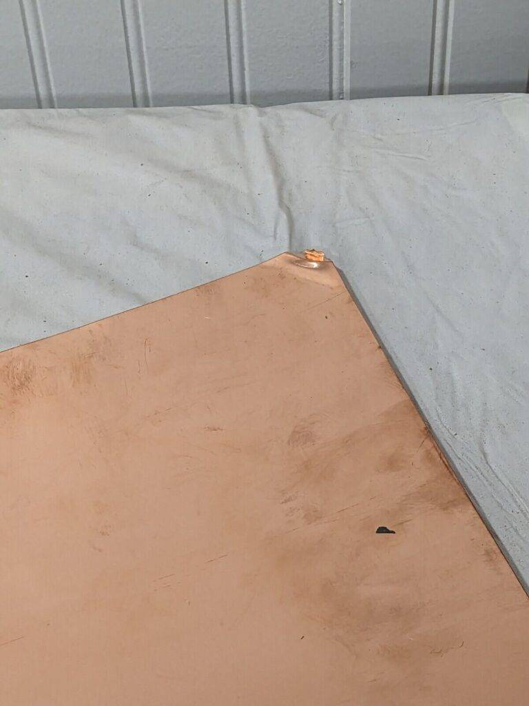 Copper Sheet 0.01 Inch Thick x 12 Inch Square Qty 2 XCUFLR071441x1