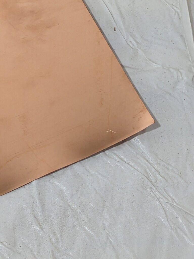 Copper Sheet 0.01 Inch Thick x 12 Inch Square Qty 2 XCUFLR071441x1