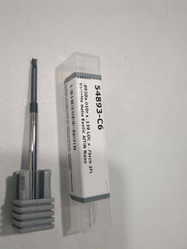 HARVEY TOOL Corner Radius End Mill 0.0930"Dia 3 Fl Solid Carbide 54893-C6