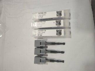 HARVEY TOOL 3pk of Square End Mills 5/32" Dia 2 Fl Solid Carbide 72156-C4