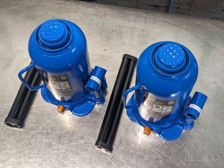 Set of 2 Hydraulic Side Pump Bottle Jack 20 Ton Load Capacity