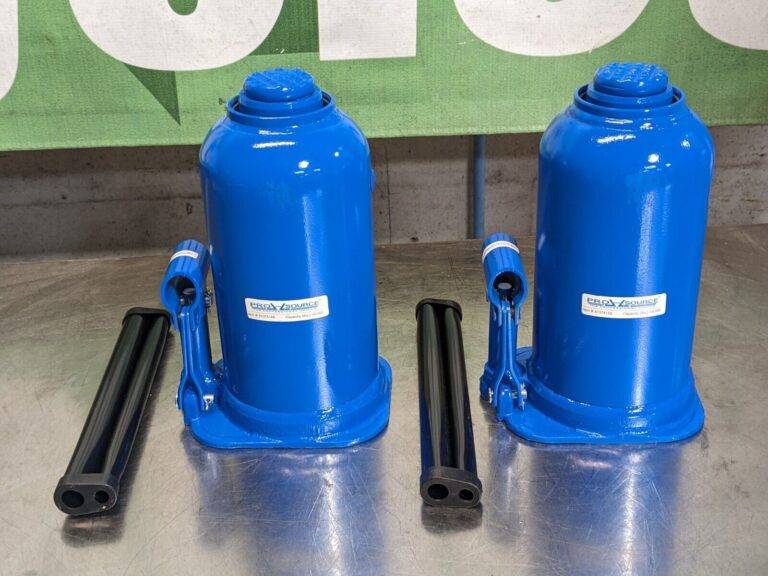 Set of 2 Hydraulic Side Pump Bottle Jack 20 Ton Load Capacity