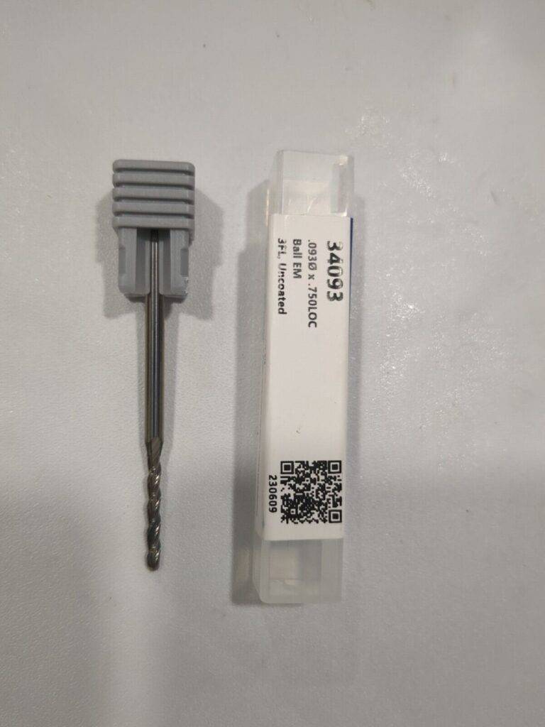 HARVEY TOOL Ball End Mill: 0.0930" Dia 3 Fl Solid Carbide 34093