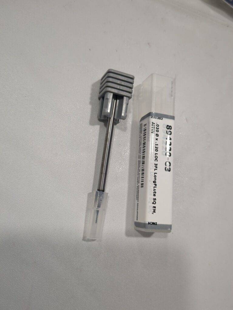 HARVEY TOOL Square End Mill: 0.50 mm Dia, 3 Fl Solid Carbide 894220-C3