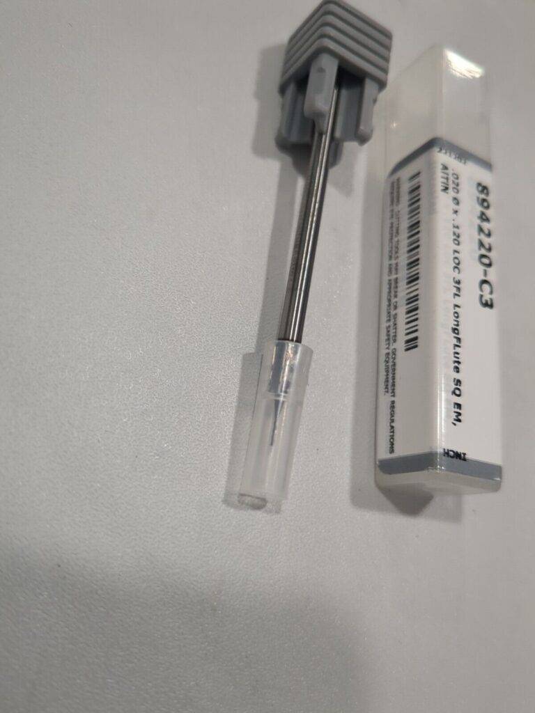 HARVEY TOOL Square End Mill: 0.50 mm Dia, 3 Fl Solid Carbide 894220-C3